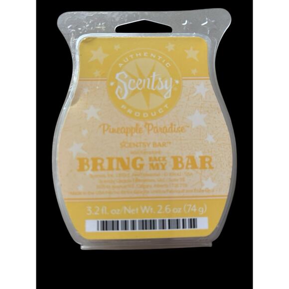 Pineapple Paradise Scentsy Bar Bring Back My Bar 3.2 Oz NEW Authentic - Picture 3 of 4